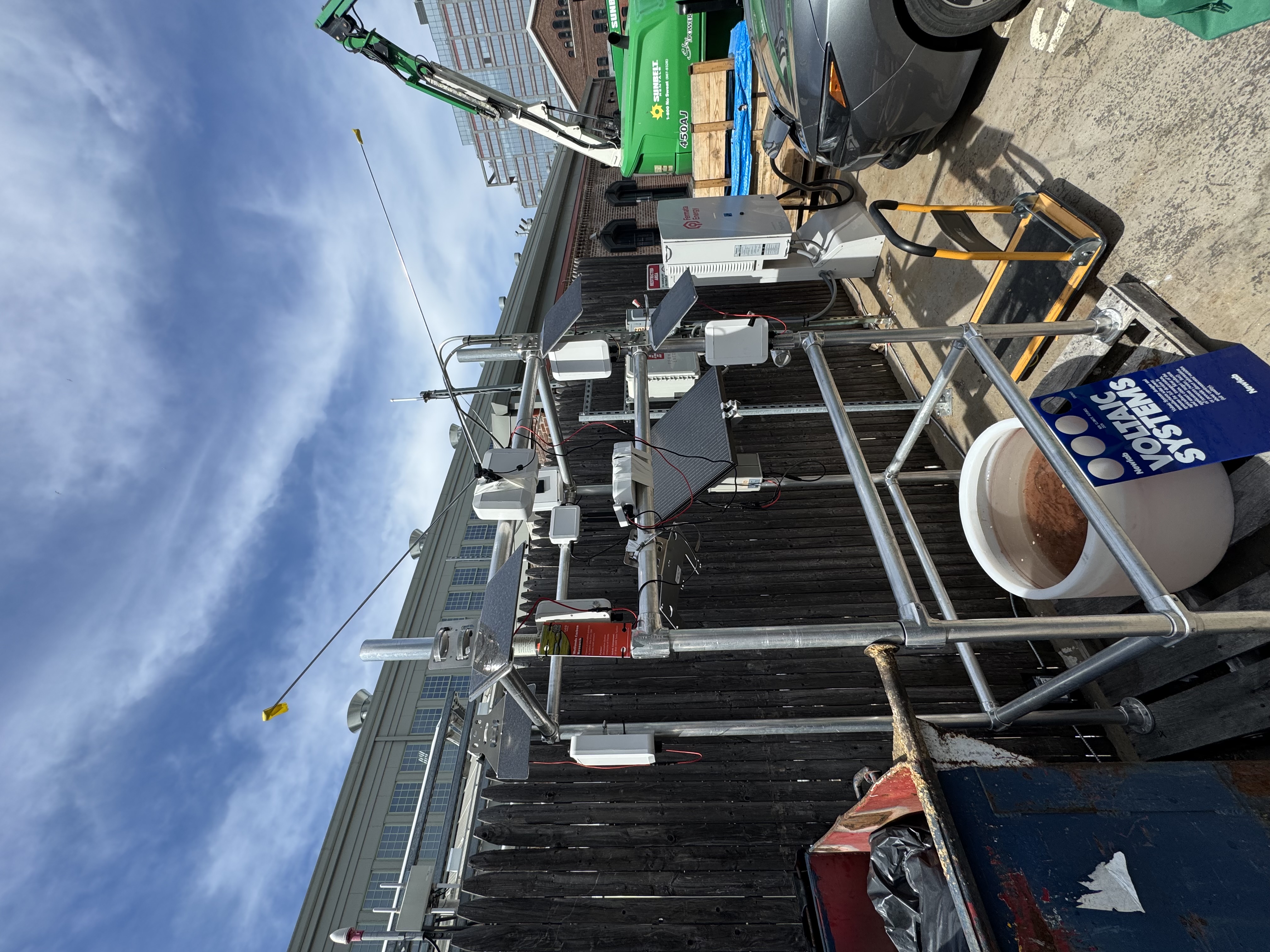 NOAA satellite solar panels and project hardware